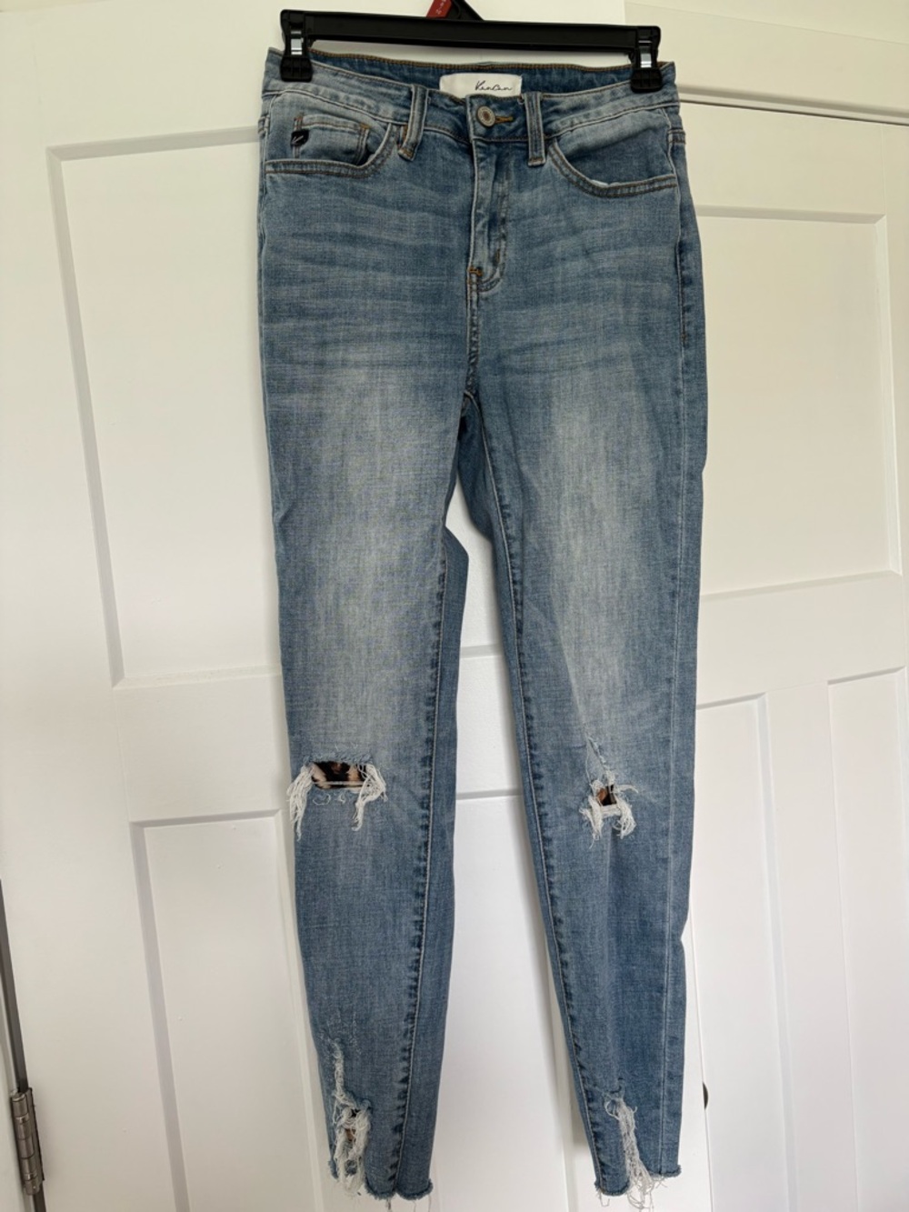 KanCan Light Blue Distressed Women's Skinny Jeans
